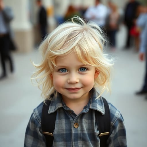 Boy kid blond people FLUX AI Image Generator